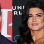 Jimmy Kimmel (left) Gina Carano (right)