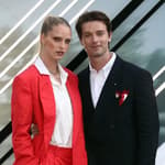 Patrick Schwarzenegger and Abby Champion at The European premiere of F1 the Movie