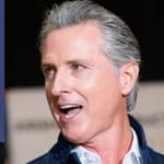 A photo collage of Spencer Pratt and Gavin Newsom