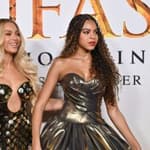Tina Knowles, Jay-Z, Beyoncé and Blue Ivy Carter at ‘Mufasa: The Lion King’ Los Angeles Premiere