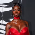 "Love Island" star Olandria Carthen posing on the red carpet.