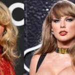 Sabrina Carpenter (left) Taylor Swift (right)