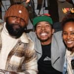 King Bach at event with friends