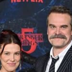 Millie Bobby Brown and David Harbour at 'Stranger Things' season 5World Premiere