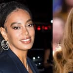 A photo collage of Solange Knowles and Beyoncé