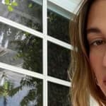 Hailey Bieber selfie