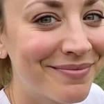 Kaley Cuoco close up