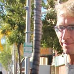 Andy Dick walking outside