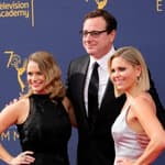 Andrea Barber, Candace Cameron Bure, Bob Saget at 2018 Creative Arts Emmy Awards