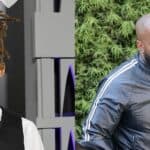 A photo collage of Jaden Smith and Kanye West