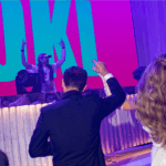Bride and groom dancing at their wedding