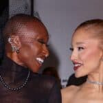 Cynthia Erivo and Ariana Grande at the Wicked NYC Premiere