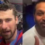 Dylan Larkin, Kash Patel celebrate U.S. win at the 2026 Winter Olympics