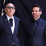 Stars of Sex and the City Michael Patrick King and Mario Cantone spotted on the set in NYC