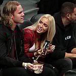 Celebs at the Brooklyn Nets game