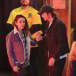 Ashton Kutcher and Mila Kunis are seen leaving the Saddle Ranch in celebration for Scooter Braun apos s wife Yael Cohen becoming a U S citizen