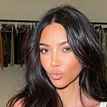 A photo showing Kim Kardashian in her closet.