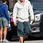 Actors Channing Tatum and Joe Manganiello film a driving scene for the movie Magic Mike XXL in Myrtle Beach