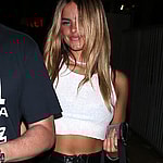 Addison Rae looks apos Worse For Wear apos as she was seen leaving Staple Center after watching the Lakers Vs Clippers NBA game in Los Angeles CA