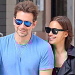 Bradley Cooper & Irina Shayk walking their daughter