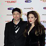 Angelina Jolie and Brad Pitt at The Tourist Rome Premiere