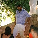 Alex Rodriguez and Melanie Collins party and dinner together in Ibiza