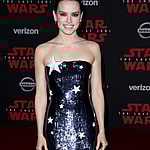 Daisy Ridley arrives for the red carpet premiere of Disney Pictures 'Star Wars: The Last Jedi' at The Shrine Auditorium in Los Angeles, California.