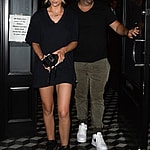 Lala Kent & Randall Emmett walking out of restaurant