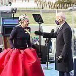 Lady Gaga and President Joe Biden