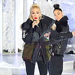 Gwen Stefani rehearsal outside Rockefeller center in NYC on Nov 14 2019