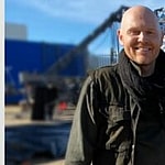Bill Burr and Gina Carano on the set of The Mandalorian