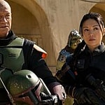 Temeura Morrison and Ming-Na Wen as Boba Fett and Fennec Shand in The Book of Boba Fett
