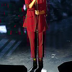 Sia looks like a christmas present as she performs at 'Shining a Light' concert in LA!