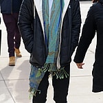 Tom Felton fashions a long scarf as he promotes film 'Ophelia' at Sundance. The Harry Potter star was seen promoting his film at the festival in Park City, Utah. 22 Jan 2018 Pictured: Tom Felton. Photo credit: Atlantic Images/ MEGA TheMegaAgency.com +1 888 505 6342 (Mega Agency TagID: MEGA150858_002.jpg) [Photo via Mega Agency]