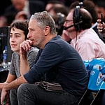 Celebs at the Knicks game