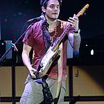 John Mayer performs Born and Raised World Tour 2013 with Katy Perry watching from backstage in West Palm Beach