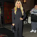 Jessica Simpson seen posing outside the Bowery Hotel in NYC on Feb 04 2020