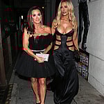 Dorit Kemsley leaves little to the imagination as she leaves dinner at Craigs with Kyle Richards in West Hollywood CA