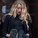 Amber Heard at The Royal Courts of Justice