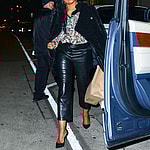 Garcelle Beauvais outside Catch Restaurant