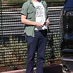 Johnny Knoxville playdate with family in Los Angeles