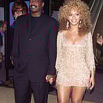 Beyonce Knowles with her Dad, Matthew Knowles at the World Premiere of "Austin Powers in Goldmember