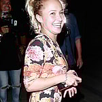 Actress Hayden Panettiere is seen leaving the back door of Craig apos s restaurant with a boyfriend Brian Hickerson while barefoot