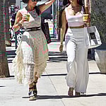 The Bella Twins go out for iced coffee