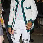 Usher leaving CR Fashion Book X Redemption party during Paris Fashion Week 2020
