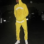 Tristan Thompson sports all yellow as he parties at Nightingale Plaza night club with friends