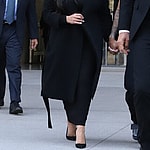 Downcast Vanessa Bryant seen leaving after giving her very emotional testimony on the stand for Kobe Bryant death photos trial