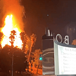 fire erupts at hollywod bowl