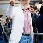 Bearded James Cromwell in New York