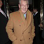 Peter Mandelson Sir Ian McKellen Duncan Bannatyne and his wife Joanne McCue are seen leaving Scott apos s restaurant in Mayfair